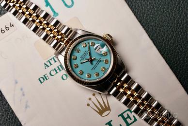 Rolex Datejust Ref. 69173 Tiffany Dial Full Set  