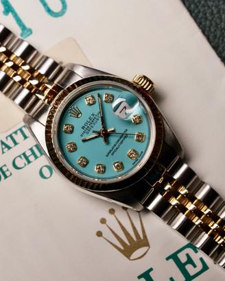 Rolex Datejust Ref. 69173 Tiffany Dial Full Set  