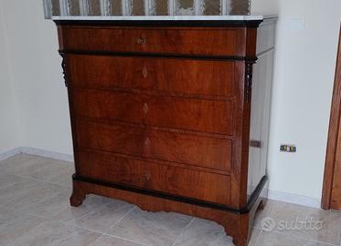 CASSETTONE COMO' IN NOCE EPOCA '800 134x132x56