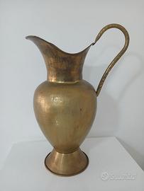 Antica Brocca Anfora Portaombrelli Vaso Rame con M