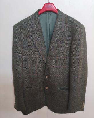 Maestrami, Blazer tweed verde spina di pesce/check