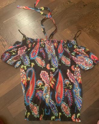 Blusa stampa praisley