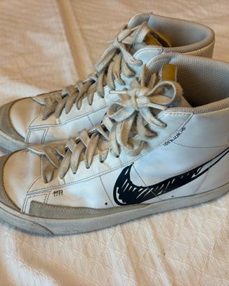 Nike Blazer Mid '77 Sketch White Black - Taglia 44