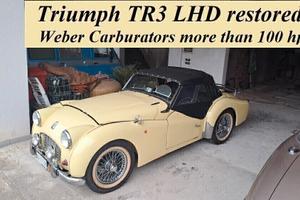 Triumph TR3 Weber Carburators RESTORED LHD