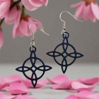 Orecchini Nodo della Strega stampa 3D 