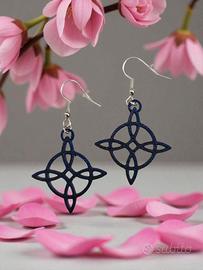 Orecchini Nodo della Strega stampa 3D 