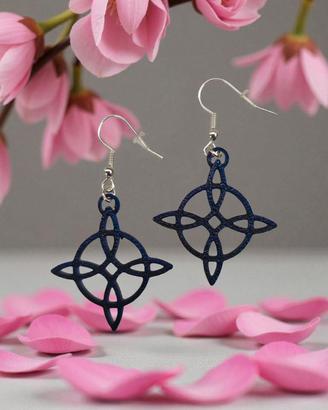 Orecchini Nodo della Strega stampa 3D 