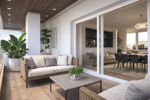 Nuovo attico panoramico con ampie terrazze