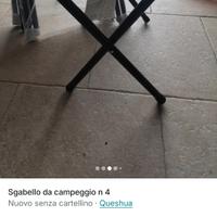 sgabello da campeggio 