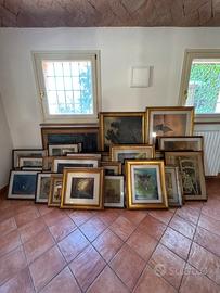 COLLEZIONE UNICA DI 38 QUADRI D’AUTORE '60/'70/'80