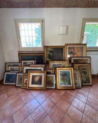 COLLEZIONE UNICA DI 38 QUADRI D’AUTORE '60/'70/'80