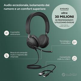 Jabra Evolve 2 40 SE cuffie USB-C