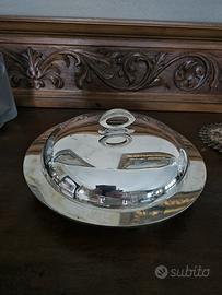 Zaramella -Vassoio con coperchio argento 800%