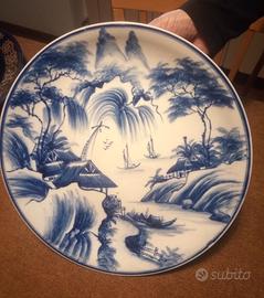 Viet-Nam - Piatto tipico da parete dipinto a mano