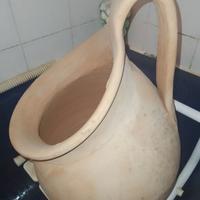 Grande giara in terracotta con manico