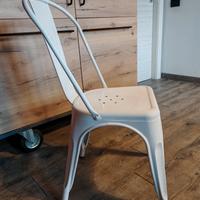 Sedia industrial bianca