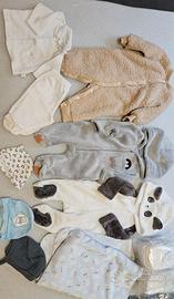 Lotto abbigliamento neonato invernale