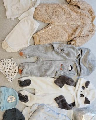 Lotto abbigliamento neonato invernale
