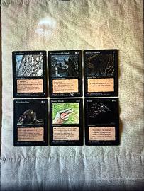 Lotto 6 carte nere FBB Magic