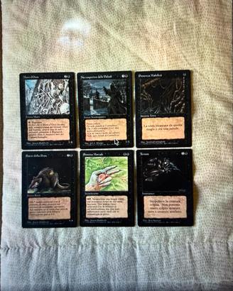 Lotto 6 carte nere FBB Magic