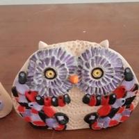 gufo ceramica artigianale 