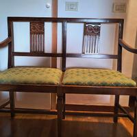 Sedie e panchina da interno