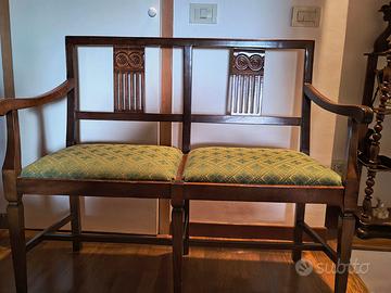 Sedie e panchina da interno