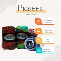 100 gr Lana art Picasso by BBB Filato multicolor