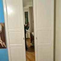 Armadio 3 ante Ikea bianco con specchio