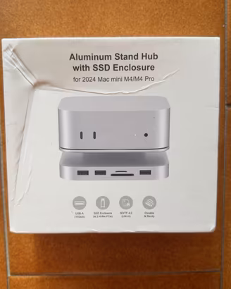 Hub Dock Mac Mini M4 M4 Pro con SSD NVMe