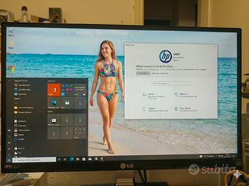PC fisso desktop HP con Windows 10 pro computer 