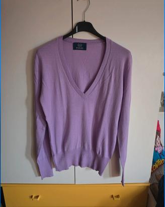 T-shirt donna scollo a V "Playlife" tg.L 