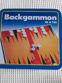 Backgammon in a tin - gioco da tavolo 