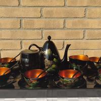 Set da tè cinese dipinto a mano