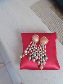 Orecchini a clips con pendenti