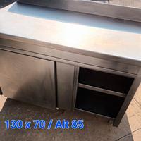 banco acciaio inox armadiato 