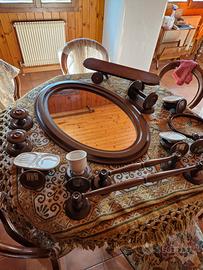 accessori bagno in legno 