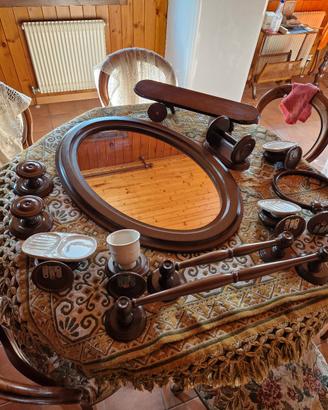 accessori bagno in legno 