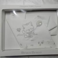 Set Lenzuolino Culla 3 pezzi BRUCO BRUCO Ricamato