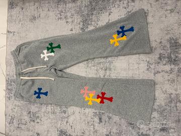 Pantaloni con croci colorate