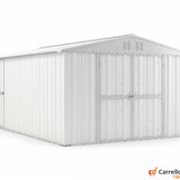Box capanno acciaio lamiera 327x459cm bianco
