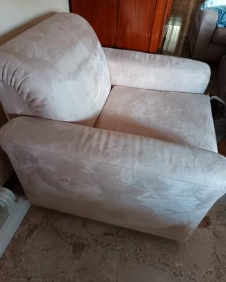 Poltrone Velluto Beige