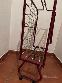 Brandina pieghevole senza  materasso ruote girevol