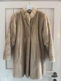 Cappotto vintage in vera pelliccia di visone