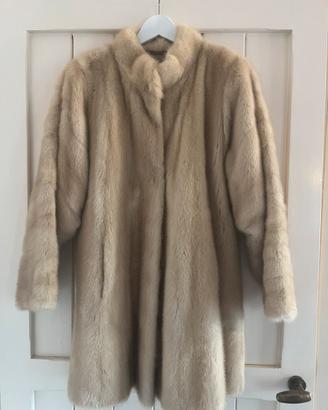 Cappotto vintage in vera pelliccia di visone