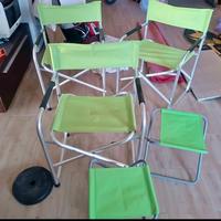 Set sedie pieghevoli da campeggio/giardino con sg