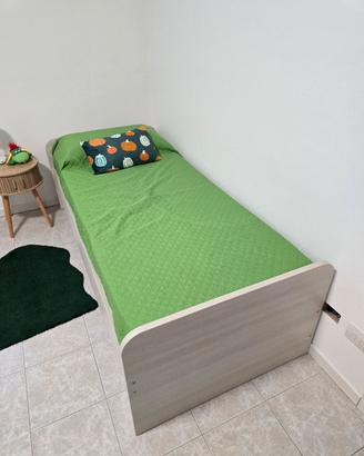 Letto singolo con 2 cassettoni contenitore