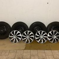 4 cerchi in ferro da 16 + gomme invernali