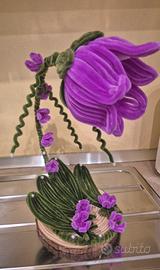 Lampada decorativa Fiore con luci LED