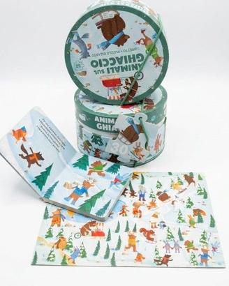 Animali sul ghiaccio libro + puzzle 30 pz
